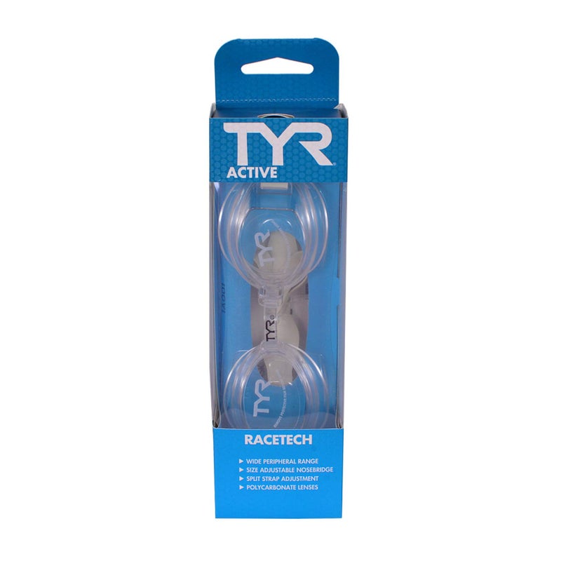 TYR Racetech Performance Goggle (Clear), 7.2 x 2.8 x 2.2 inches - Image 5